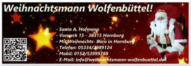 Banner Weihnachtsmann Wolfenbüttel